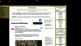 What Orkneyjar.com website looked like in 2023 (This year)