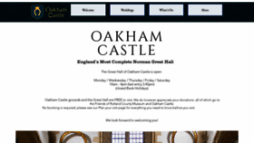 What Oakhamcastle.org website looked like in 2023 (This year)