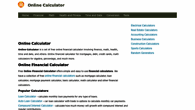 What Online-calculator.org website looked like in 2023 (This year)