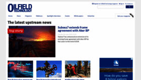 What Oilfieldtechnology.com website looked like in 2023 (This year)