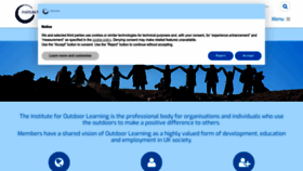 What Outdoor-learning.org website looked like in 2023 (This year)