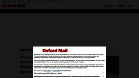 What Oxfordmail.co.uk website looked like in 2023 (This year)