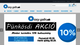 What Oxygain.sk website looked like in 2023 (This year)