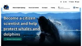 What Orca.org.uk website looked like in 2023 (This year)