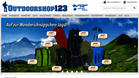 What Outdoorshop123.com website looked like in 2023 (This year)