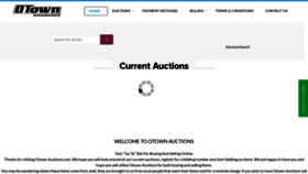 What Otownauctions.com website looked like in 2023 (This year)