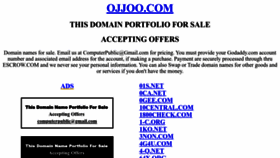 What Ojjoo.com website looked like in 2023 (This year)