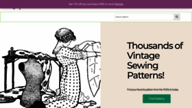 What Oldpatterns.com website looked like in 2023 (This year)