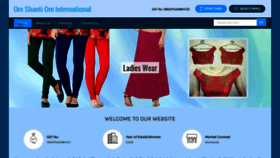 What Omshantiomintl.com website looked like in 2023 (This year)