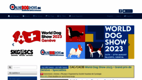 What Onlinedogshows.eu website looked like in 2023 (This year)