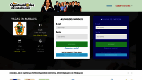 What Oportunidadesdetrabalho.com website looked like in 2023 (This year)