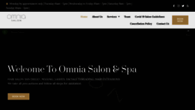 What Omniasalon.com website looked like in 2023 (This year)