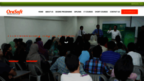 What Orasoft.edu.pk website looked like in 2023 (This year)