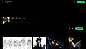 What Omar-sin.deviantart.com website looked like in 2023 (This year)