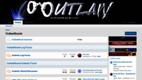 What Outlawmuscle.com website looked like in 2023 (This year)