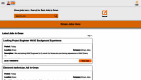 What Omanjobshere.com website looked like in 2023 (This year)