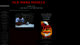 What Oldmansmodels.com website looked like in 2023 (This year)