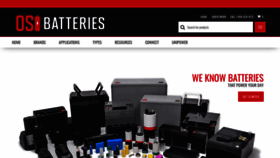 What Osibatteries.com website looked like in 2023 (This year)