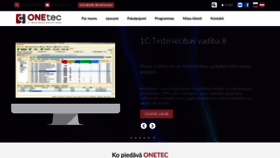 What Onetec.lv website looked like in 2023 (This year)