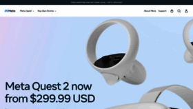 What Oculus.com website looked like in 2023 (This year)