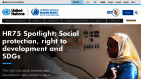 What Ohchr.org website looked like in 2023 (This year)