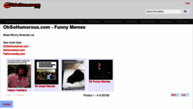 What Ohsohumorous.com website looked like in 2023 (2 years ago)
