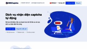 What Omocaptcha.com website looked like in 2023 (This year)