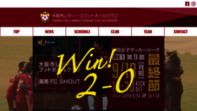 What Osaka-city-lfc.net website looked like in 2023 (This year)