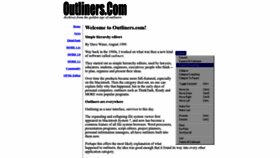 What Outliners.com website looked like in 2023 (This year)