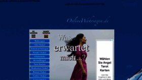 What Onlinewahrsagen.de website looked like in 2023 (This year)