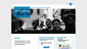What Optimale.biz website looked like in 2023 (This year)