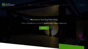 What Onestoppatioshop.com.au website looked like in 2023 (This year)