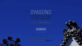 What Oyasono.online website looked like in 2023 (This year)