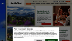 What Oberstdorf-resort.de website looked like in 2023 (This year)
