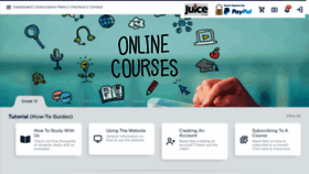 What Onlinetuition.mu website looked like in 2023 (1 year ago)