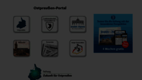 What Ostpreussen.de website looked like in 2023 (This year)