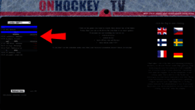 What Onhockey.tv website looked like in 2023 (1 year ago)