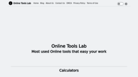 What Onlinetoolslab.com website looked like in 2023 (This year)