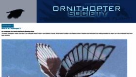 What Ornithopter.org website looked like in 2023 (This year)