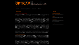 What Opticam.hu website looked like in 2023 (This year)