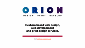 What Orion-webdesigns.co.uk website looked like in 2023 (This year)