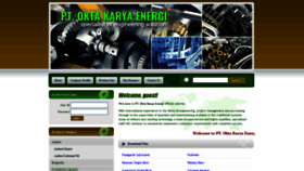 What Oktakarya.com website looked like in 2023 (This year)