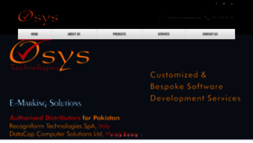 What Osystechnologies.com website looks like in 2024 