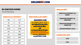 What Onlinebu.com website looks like in 2024 