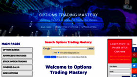 What Options-trading-mastery.com website looks like in 2024 