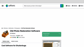 What Old-photo-restoration-software.en.softonic.com website looks like in 2024 
