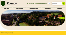What Obec-kounov.cz website looks like in 2024 