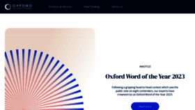 What Oup.com website looks like in 2024 
