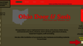 What Ohiodoorandsash.com website looks like in 2024 