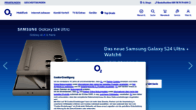 What O2online.de website looked like in 2024 (1 year ago)